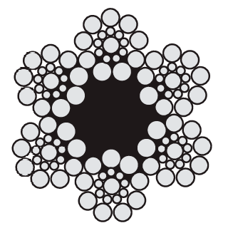 Канат из стренг общего назначения DIN EN 12385 6x19S-FC
