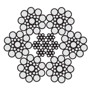 Канат из стренг общего назначения DIN EN 12385 6x19S-IWRC