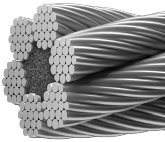 Канат тяговый лифтовый 8,0мм EN 12385-5(DIN 3062) 8х19S-FC 28,1кН